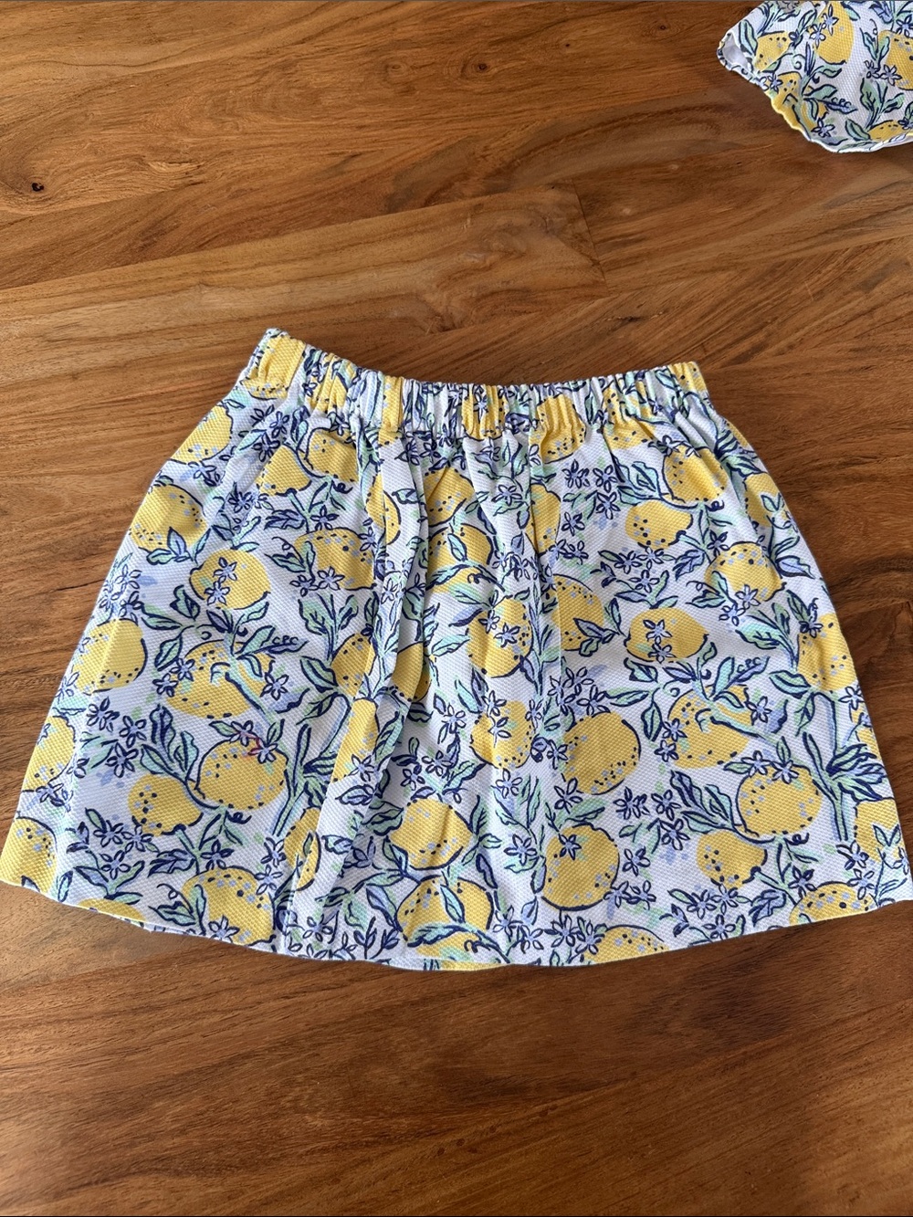 Classic Prep Yellow Lemon Print Skirt Set - Picture 2 of 9